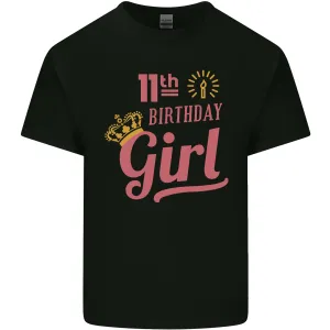 11th Birthday Girl 11 Year Old Princess Kids T-Shirt Childrens