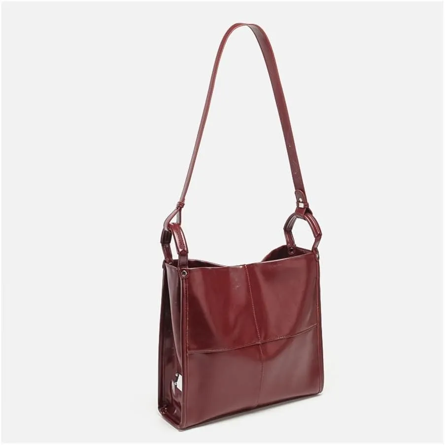2024 New Large Capacity Tote Bag Leisure Commuting Underarm Bucket Bag Single Shoulder Crossbody Bag(Black)