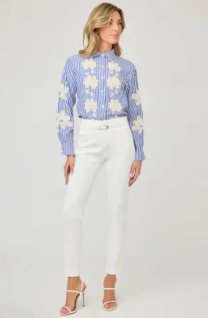 Belted High-Waisted Wide Leg Pants