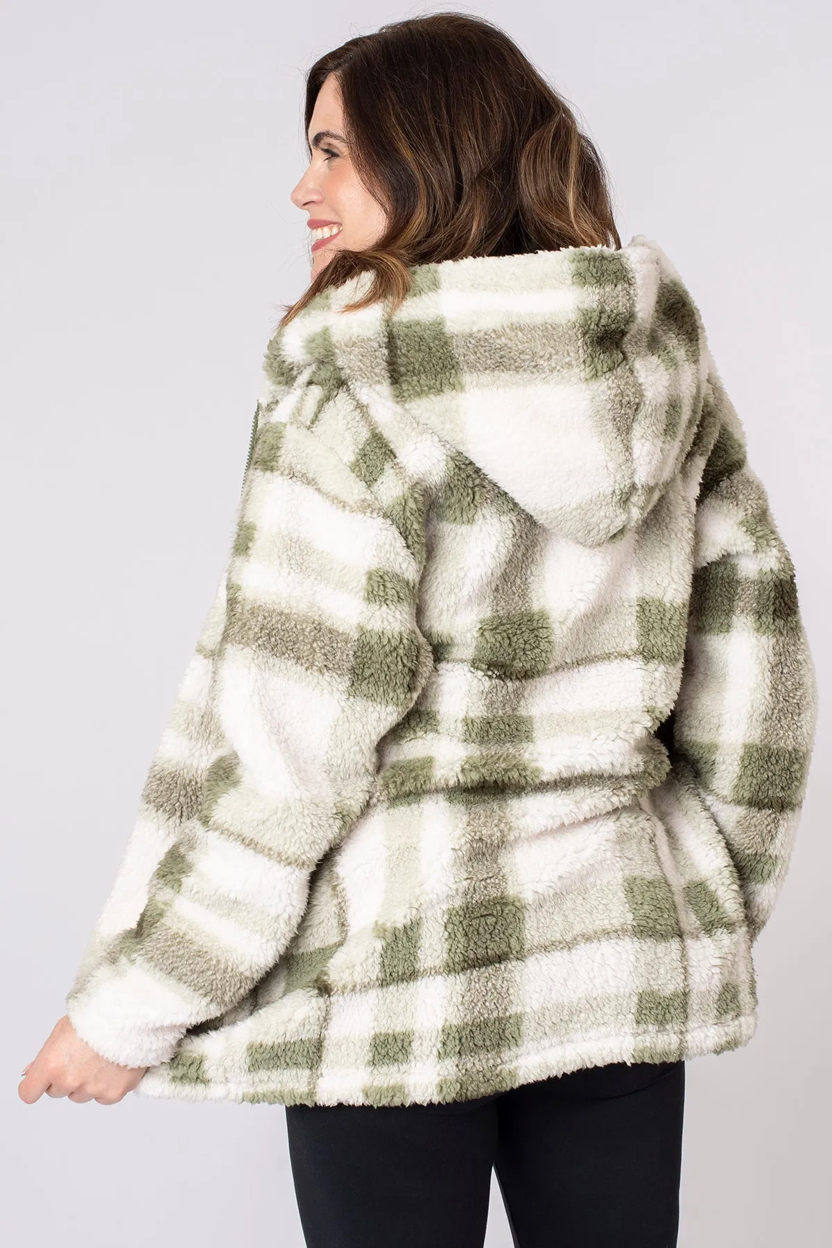 Check Borg Hooded Fleece