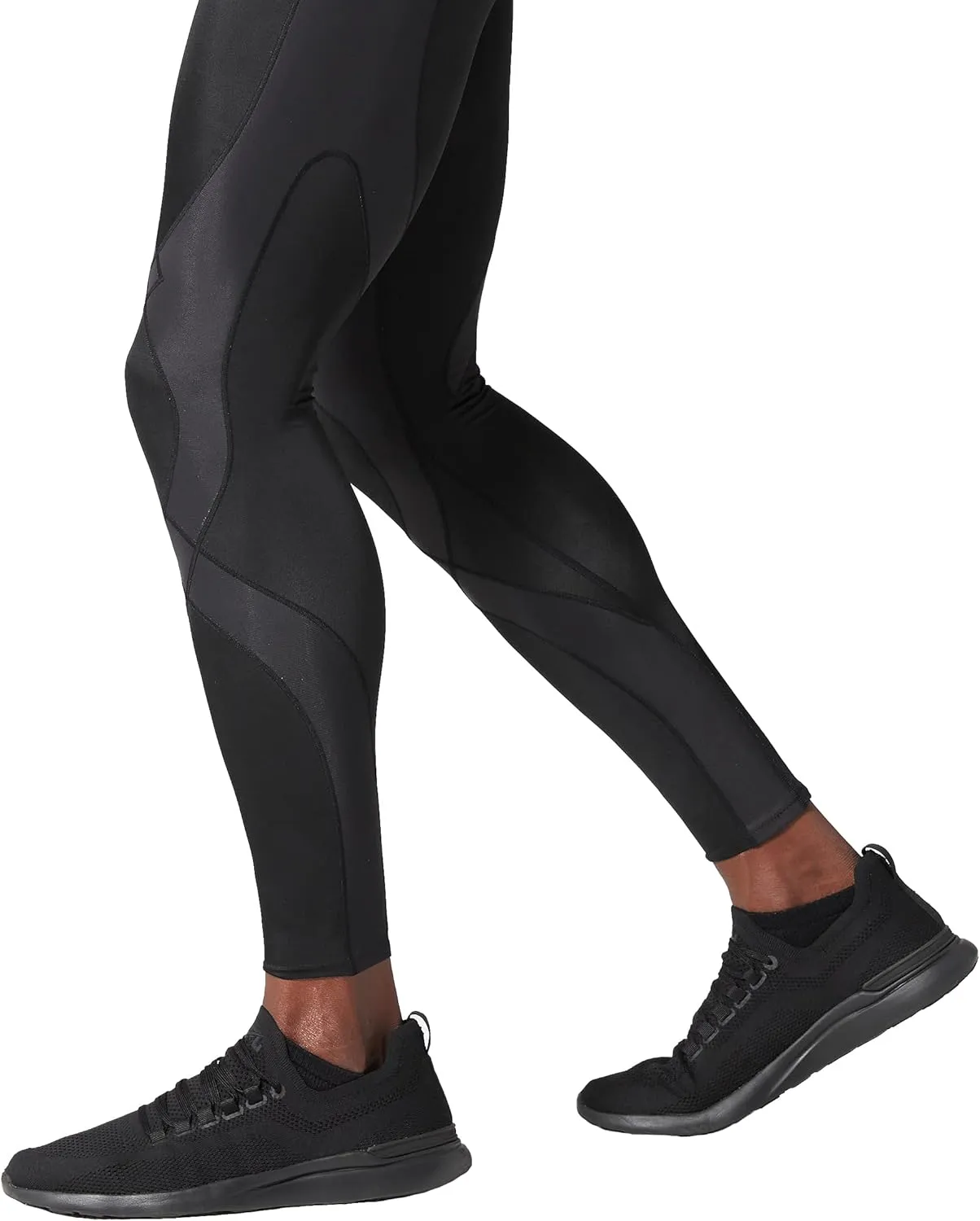 CW-X Men's Stabilyx Joint Support Compression Sports Tights, Pants for Running and Recovery