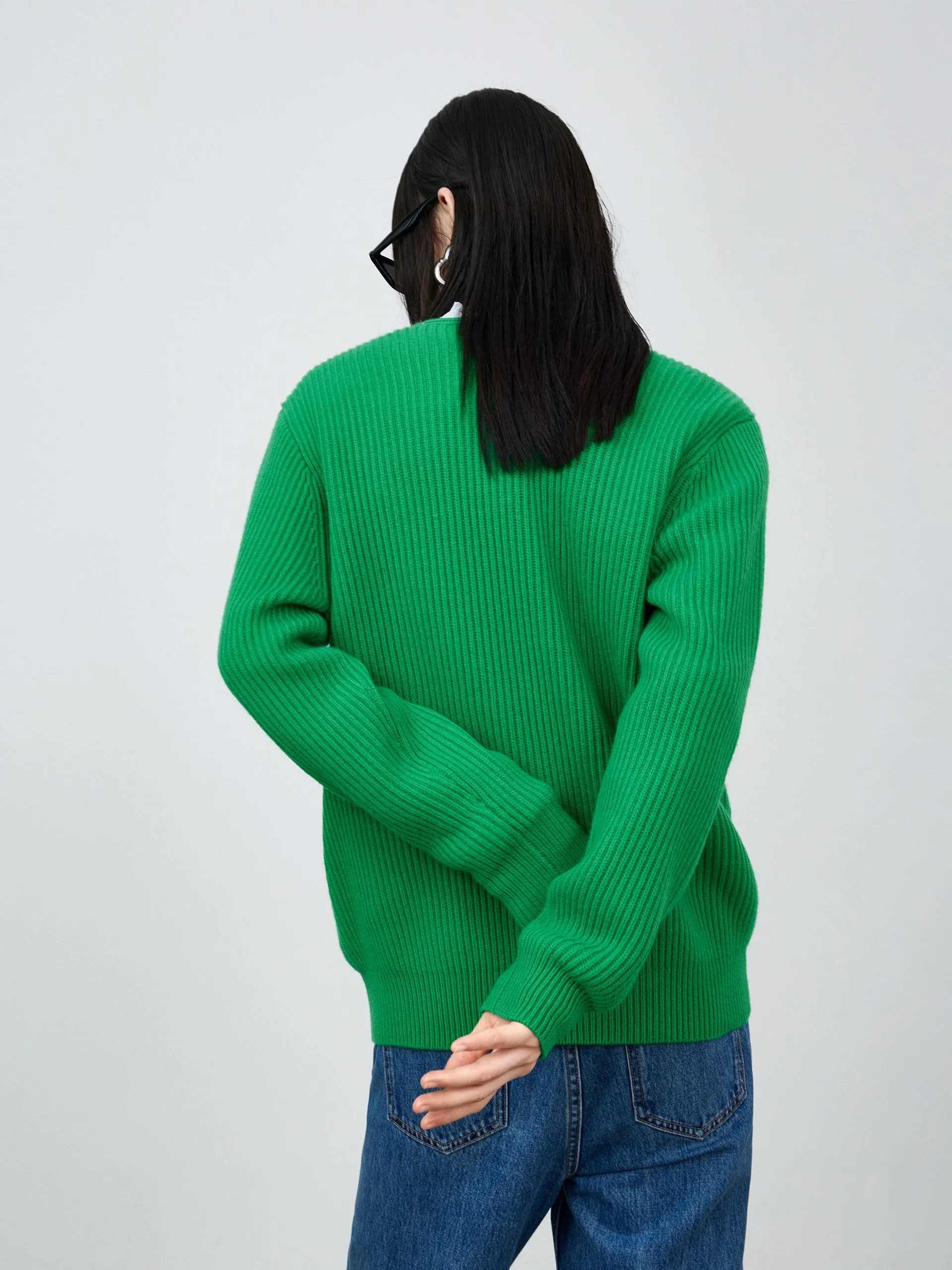 Deep V-neck Sweater