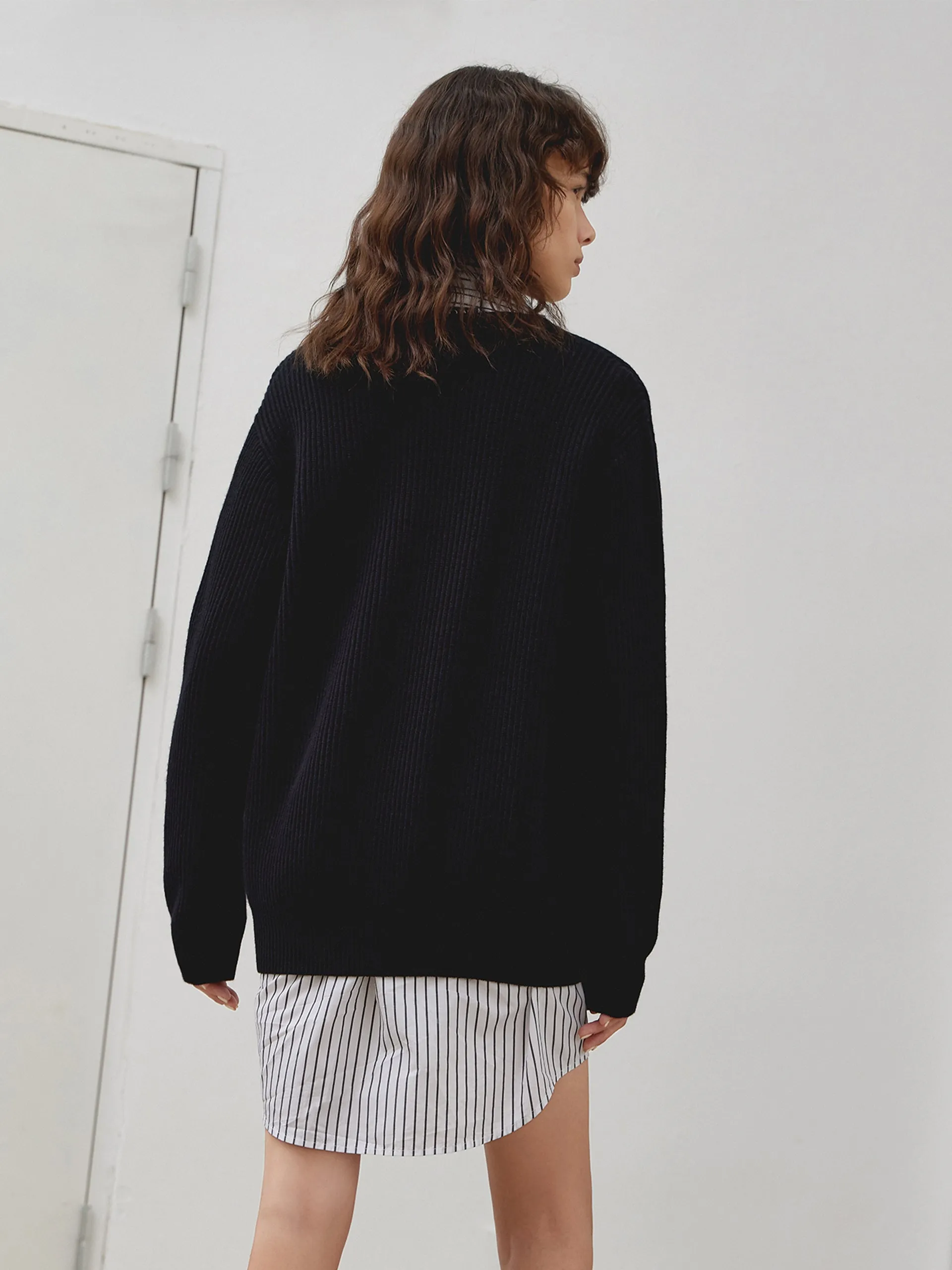 Deep V-neck Sweater