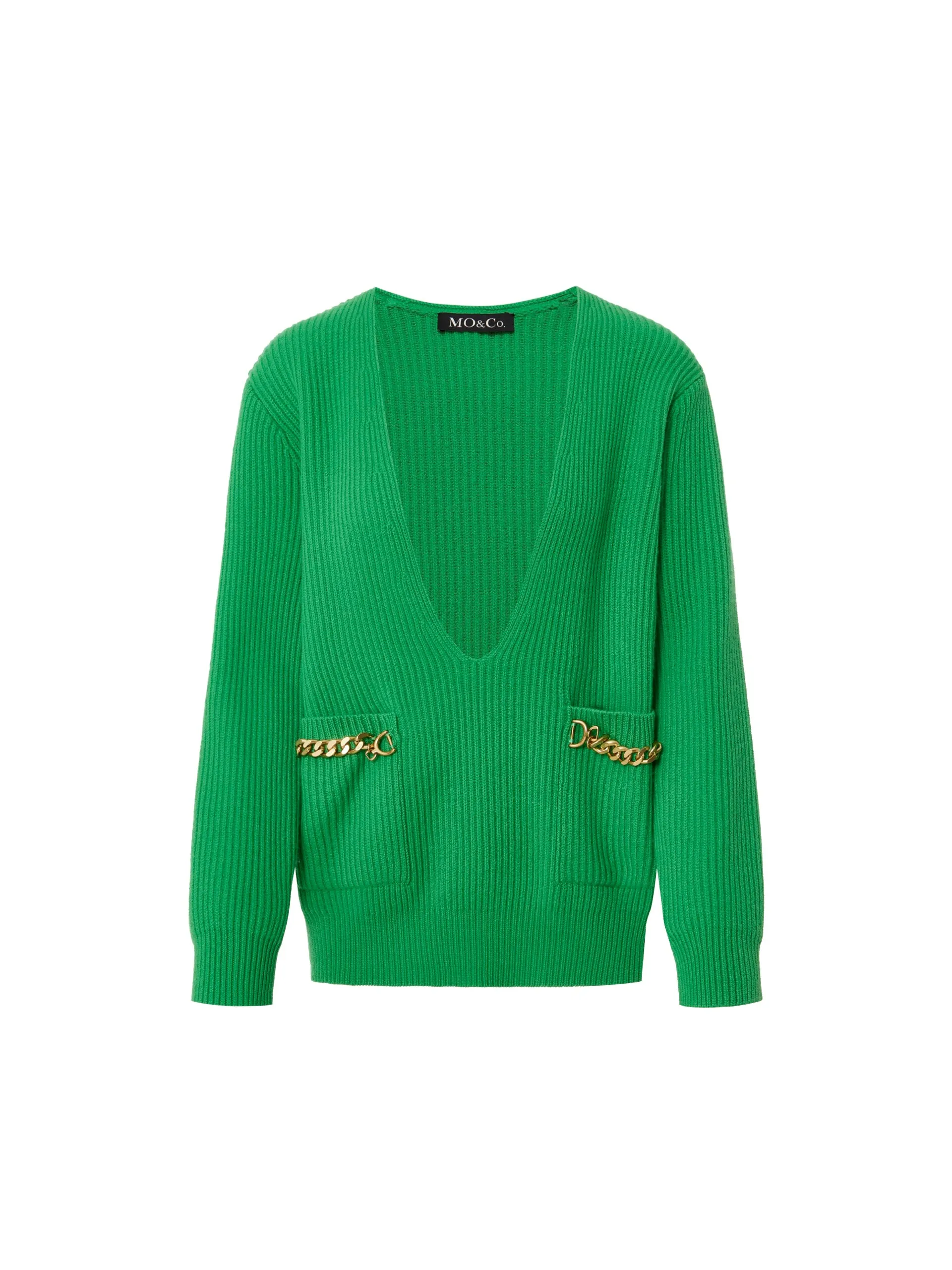 Deep V-neck Sweater