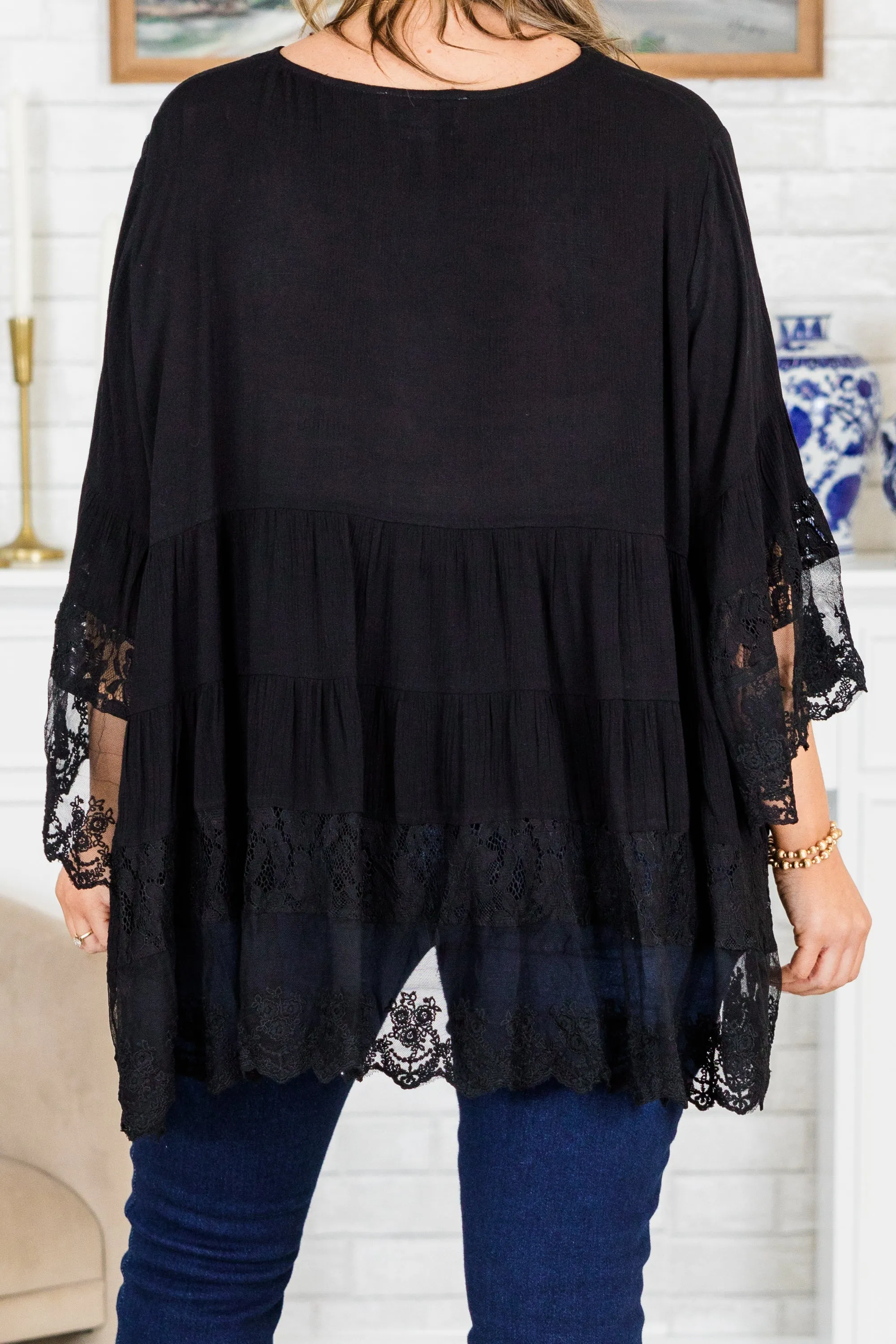 Don't Fail Me Now Blouse, Black