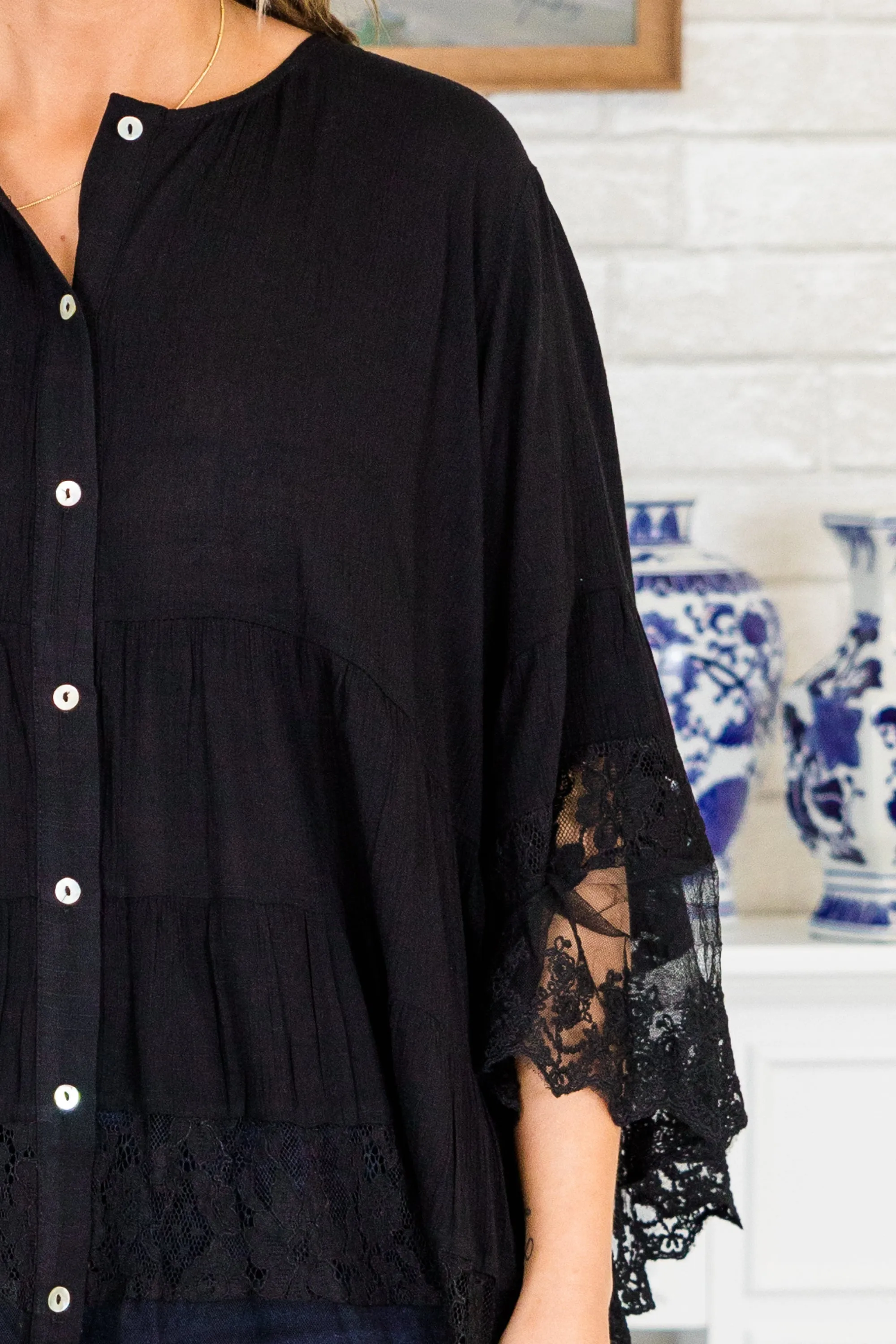 Don't Fail Me Now Blouse, Black
