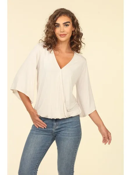 Elegant V-Neck Top