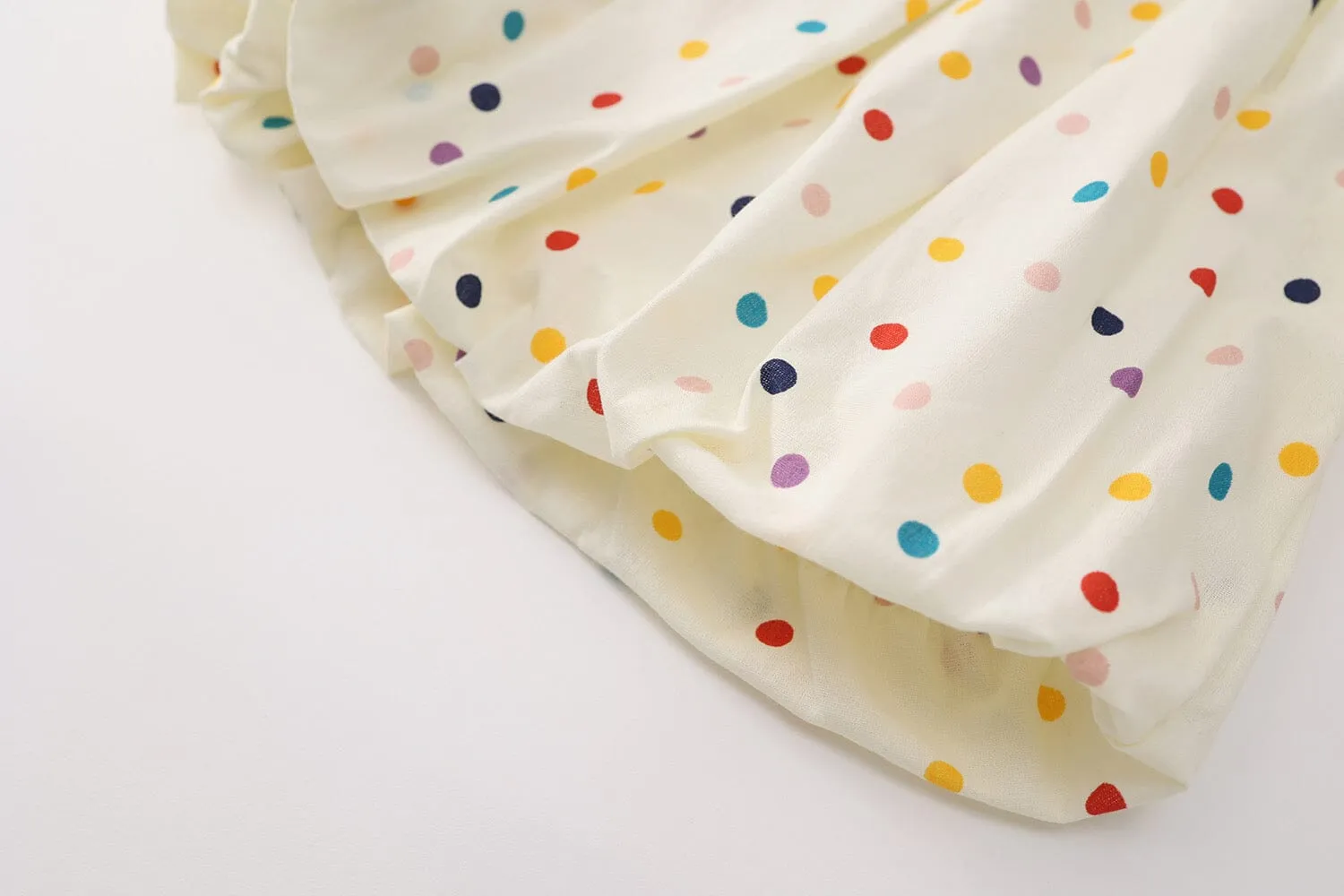 Embroidered Tulip Rainbow Dot Summer Set
