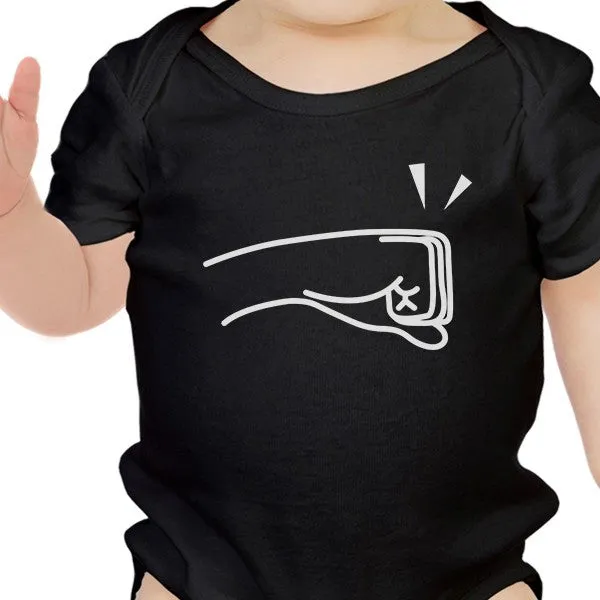 Fists Pound Baby and Pet Matching Black Shirts