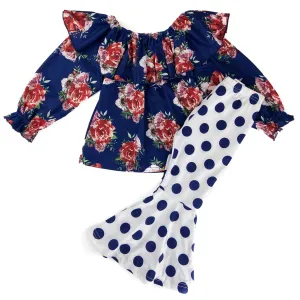 Floral & Polka Dot Bell Outfit