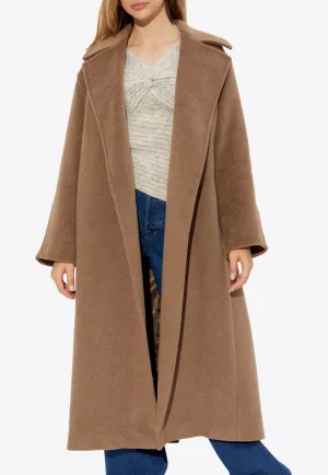Fragore Wool-Blend Belted Coat