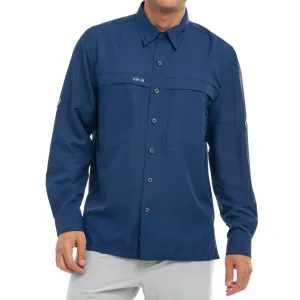 GameGuard Long Sleeve Deep Water Men's Microfiber Shirt
