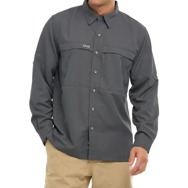 GameGuard Long Sleeve Gunmetal Men's Microfiber Shirt