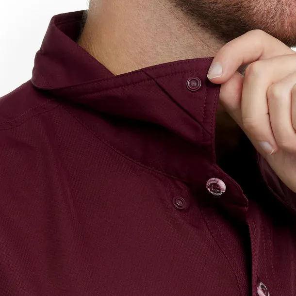 GameGuard Short Sleeve Maroon Men's Microfiber Shirt
