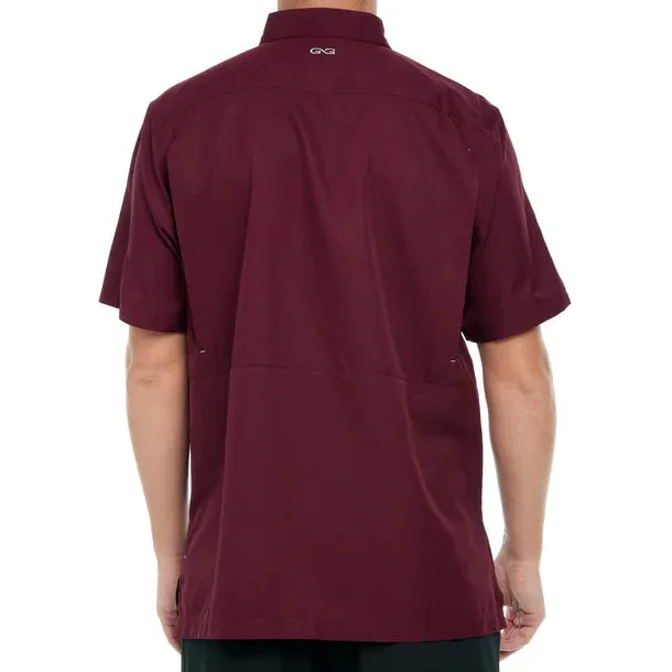 GameGuard Short Sleeve Maroon Men's Microfiber Shirt