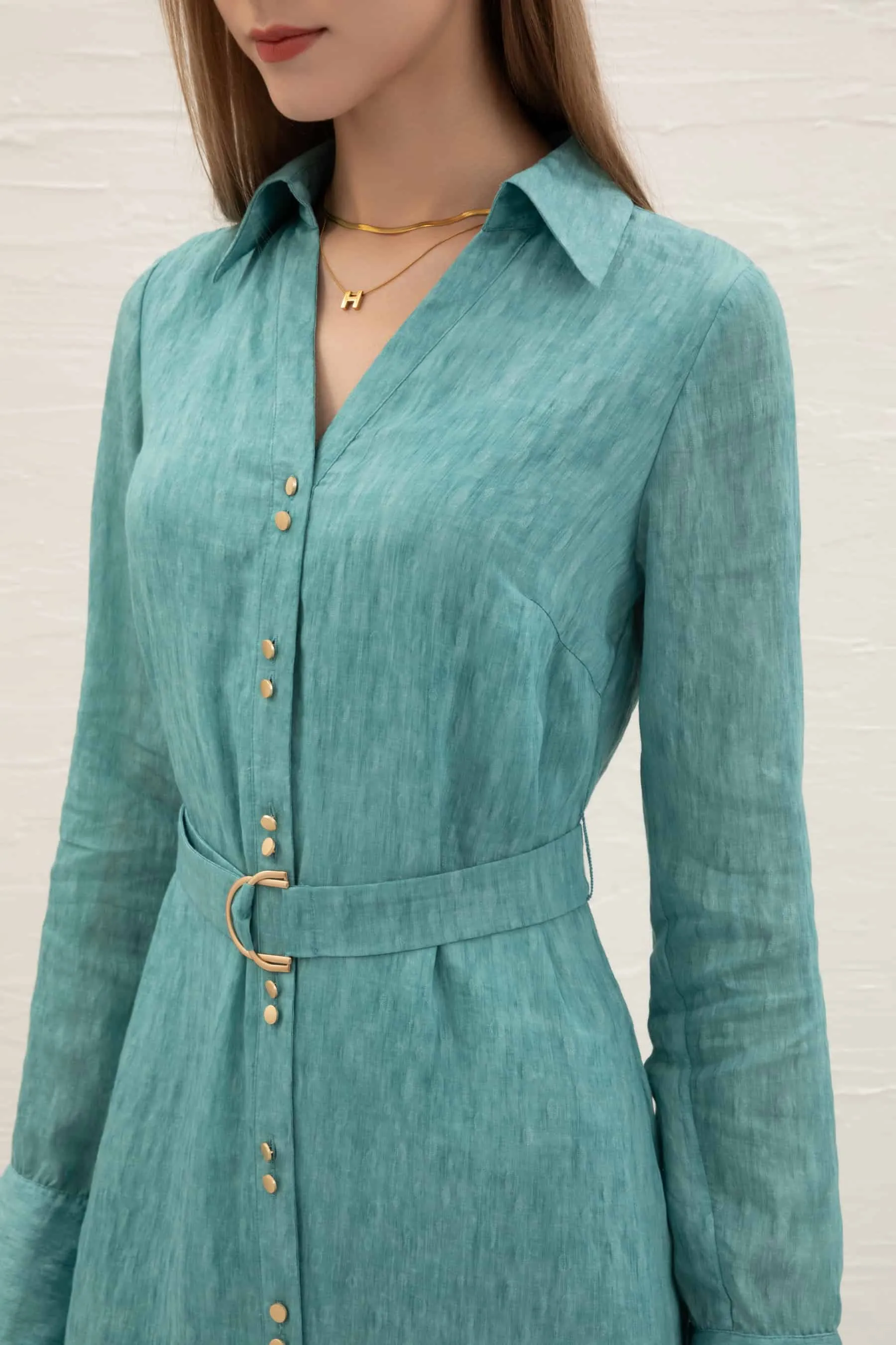 GDS Scarlette Belted Dress | Nile Blue