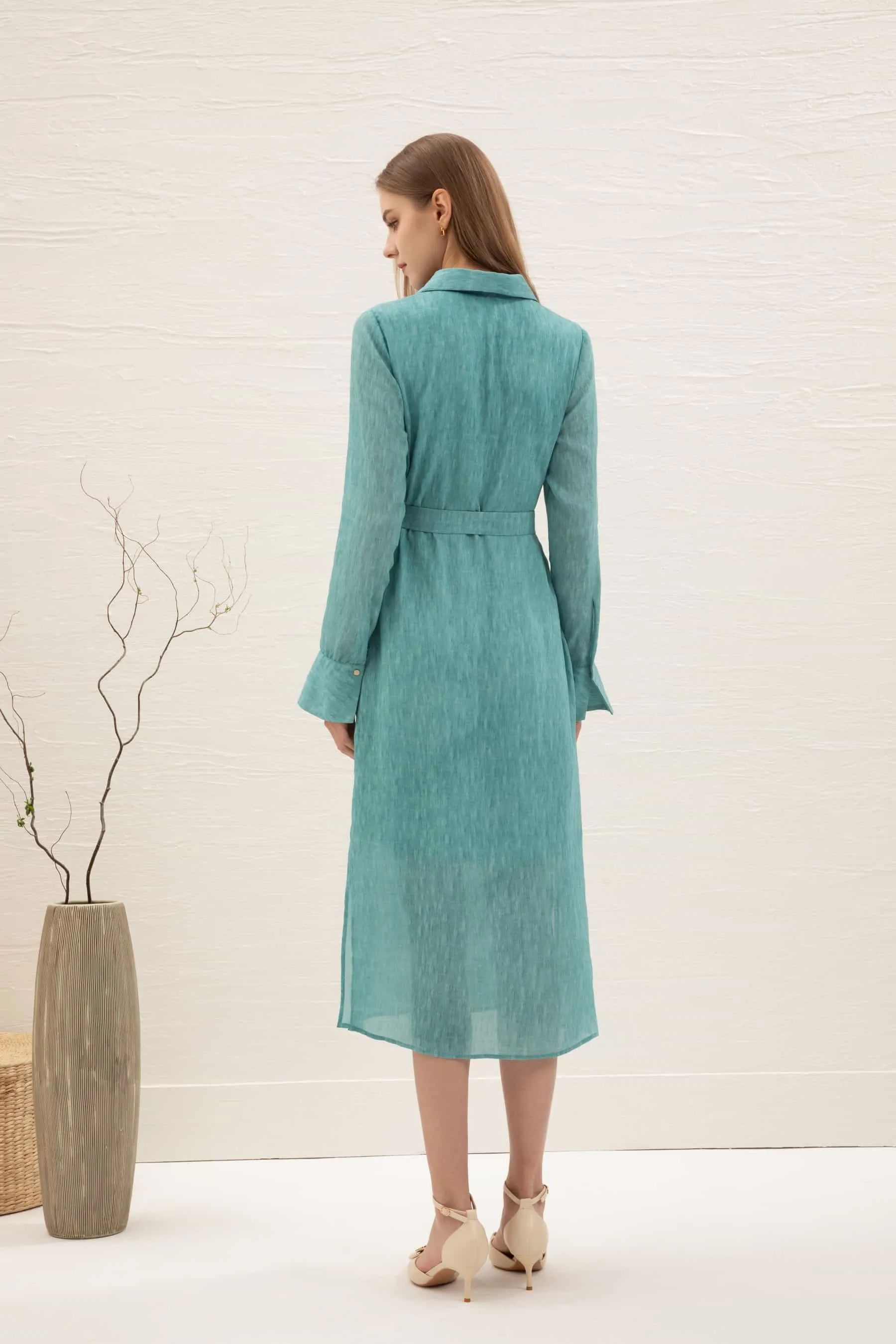 GDS Scarlette Belted Dress | Nile Blue