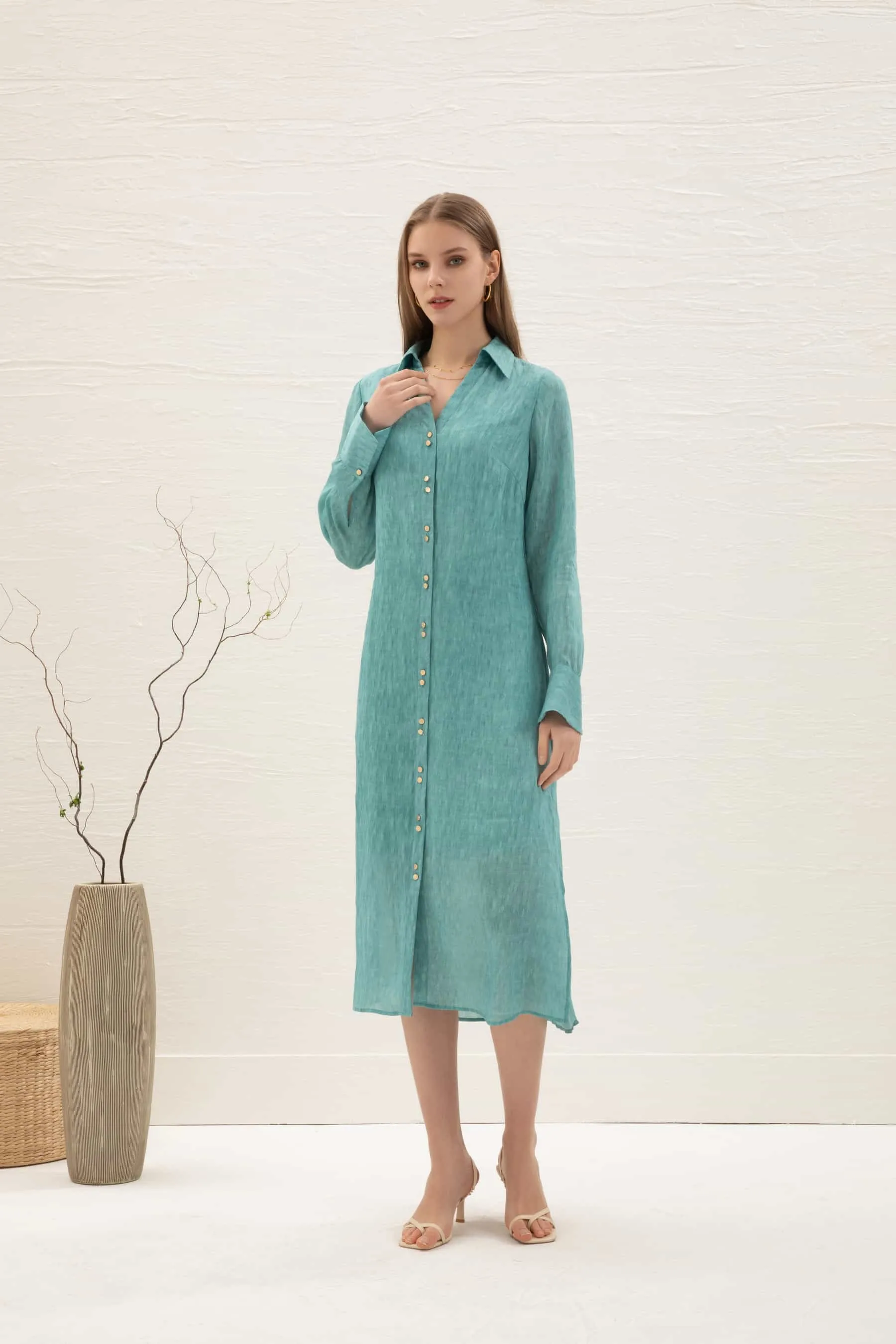 GDS Scarlette Belted Dress | Nile Blue