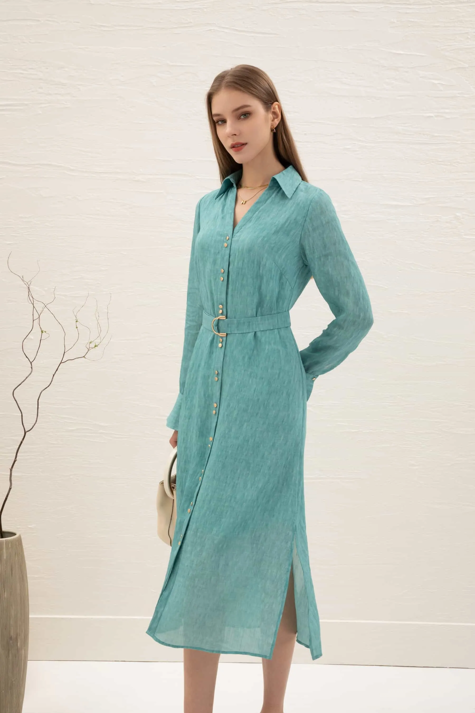 GDS Scarlette Belted Dress | Nile Blue