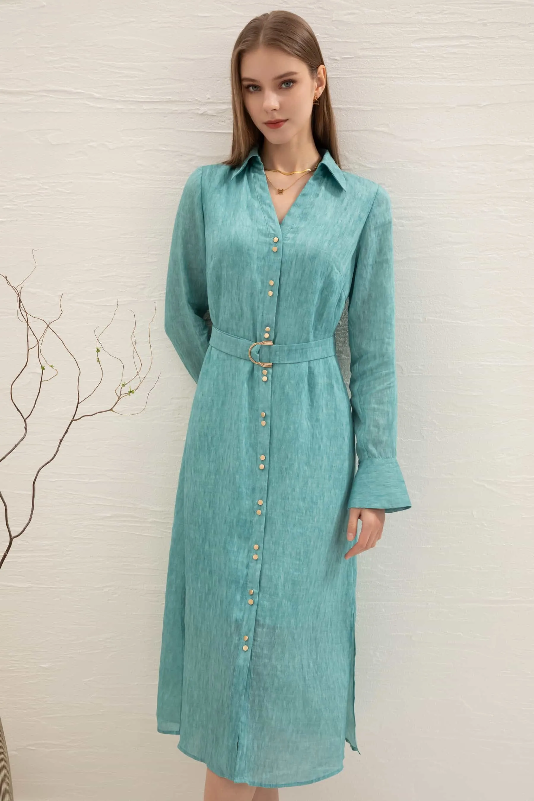 GDS Scarlette Belted Dress | Nile Blue