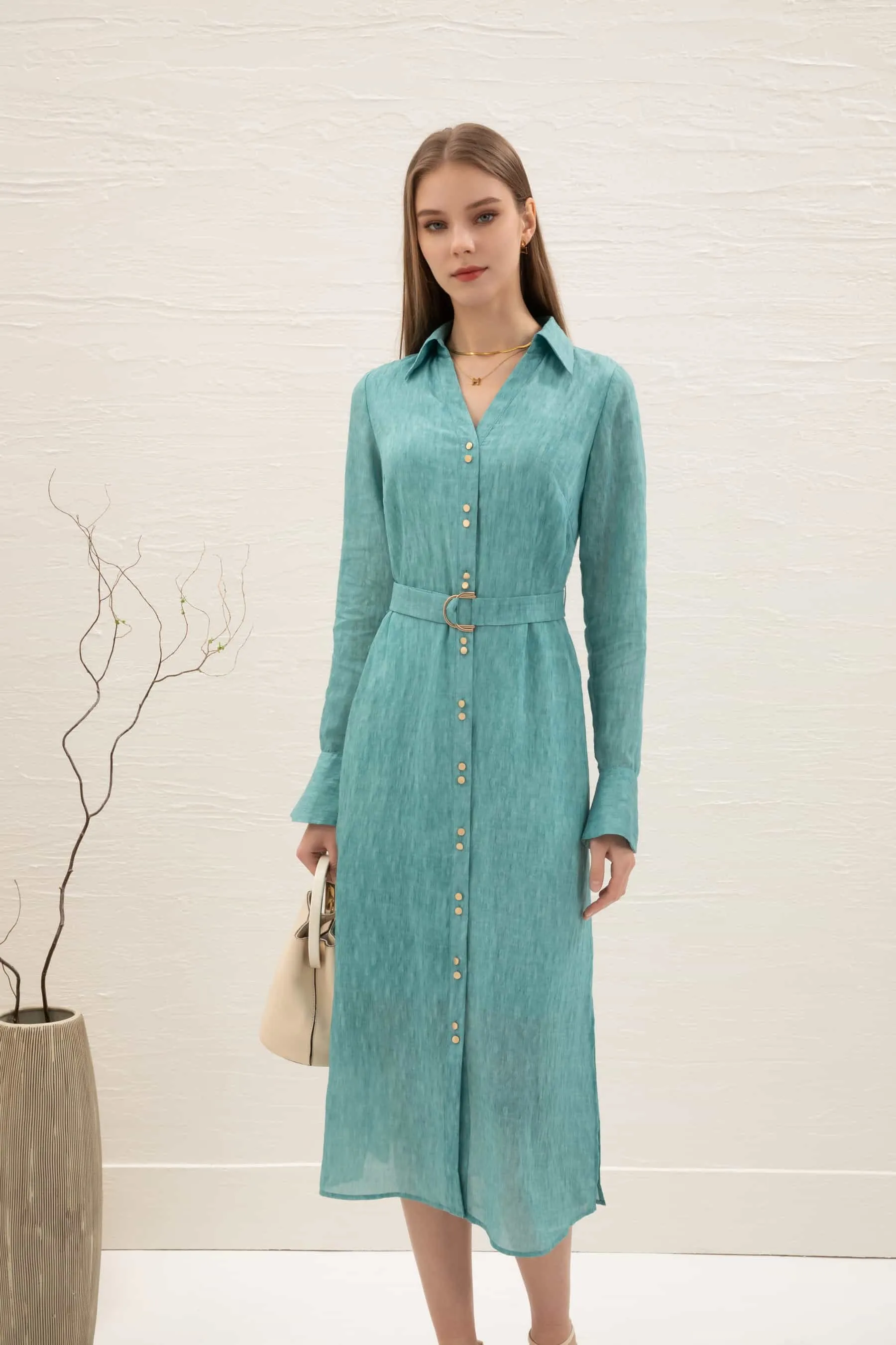 GDS Scarlette Belted Dress | Nile Blue