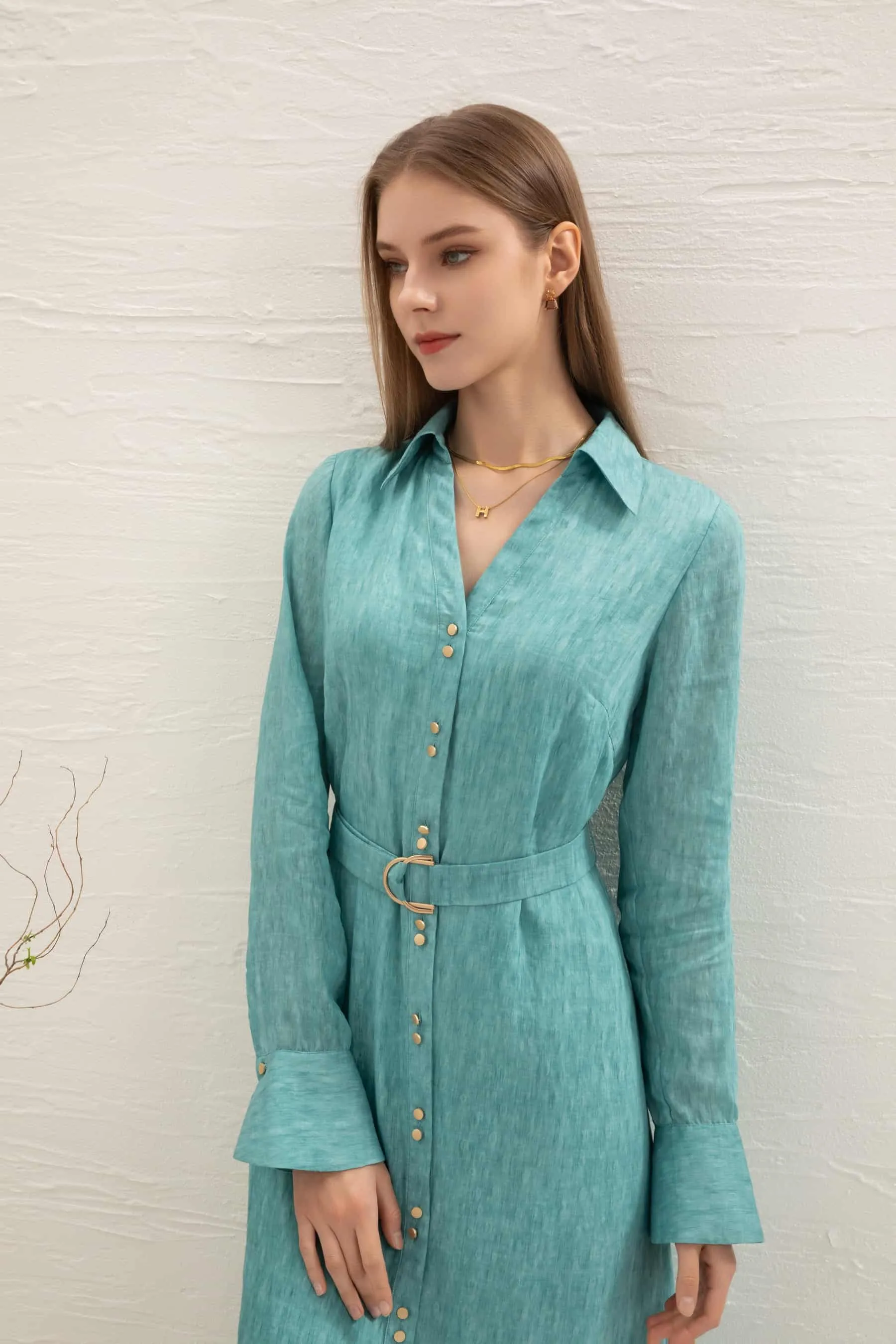 GDS Scarlette Belted Dress | Nile Blue