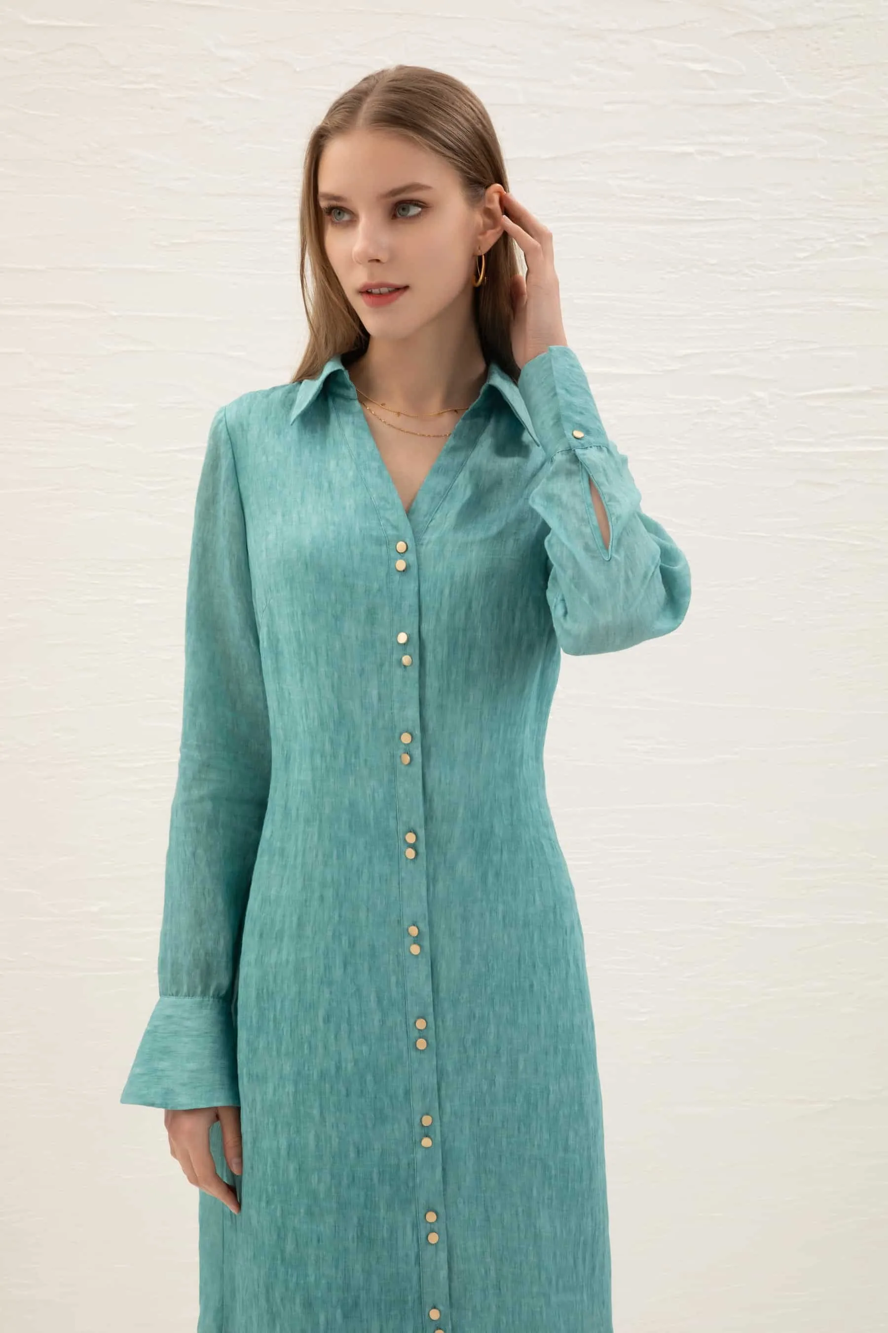 GDS Scarlette Belted Dress | Nile Blue