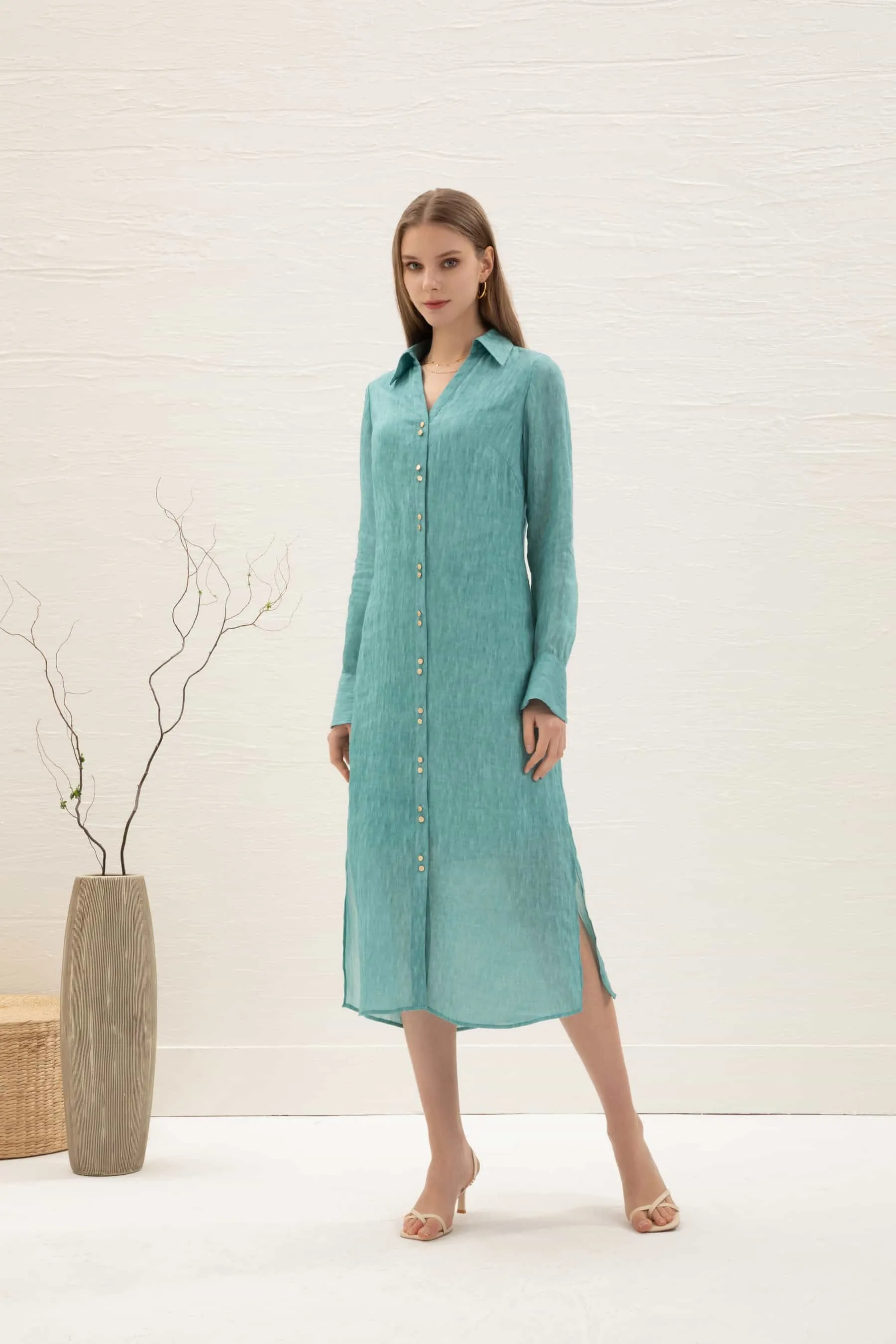 GDS Scarlette Belted Dress | Nile Blue