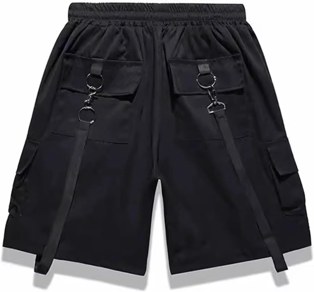 Goth Emo Alt Asymmetrical Skirt Shorts for Women Trendy Summer y2k Black Skorts