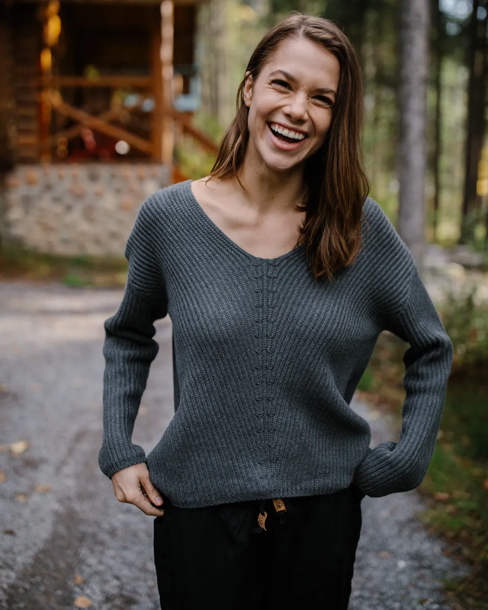Highline Cotton V-Neck Sweater