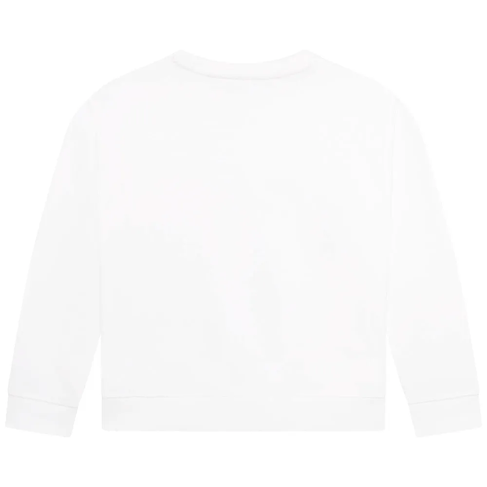 Hugo Kids Boys Sweater White