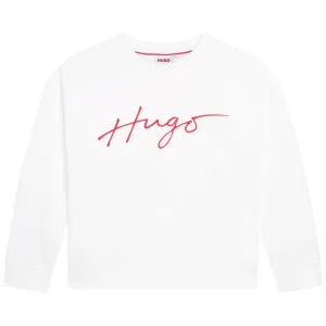 Hugo Kids Boys Sweater White