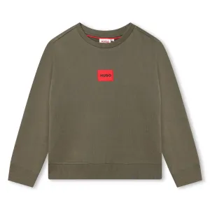 Hugo Kids Boys Sweatshirt - Khaki