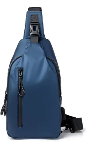 JSEIAJB Men's Chest Bag Fashion Business Shoulder Bag Business Travel Crossbody Bag