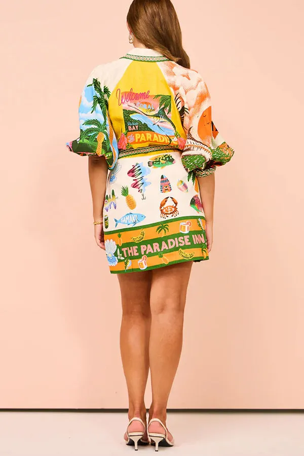 Kim - Summer Sophistication Belted Pocket Shirt Mini Dress