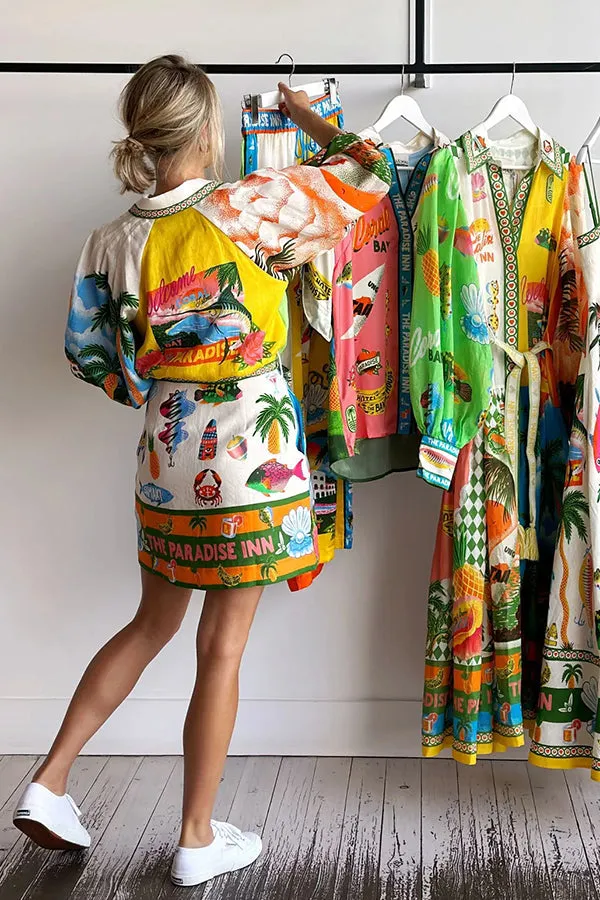 Kim - Summer Sophistication Belted Pocket Shirt Mini Dress