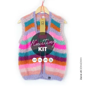 Knitting Kit – MYPZ Chunky Mohair Gilet Kiss No.10 (ENG-NL)
