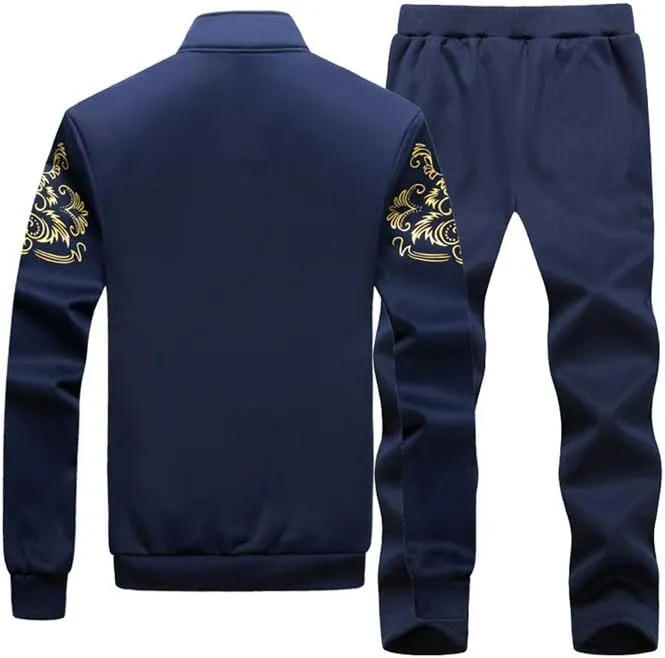 Lavnis Men's 2 Pieces Tracksuits Running Jogging Sports Suits Athletic Long Sleeve Sweatsuit