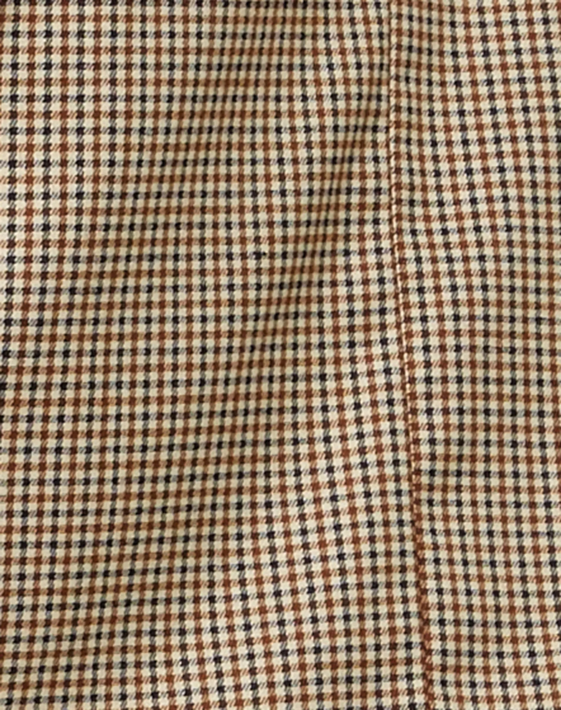 Maiwa Blazer in Small Check Brown