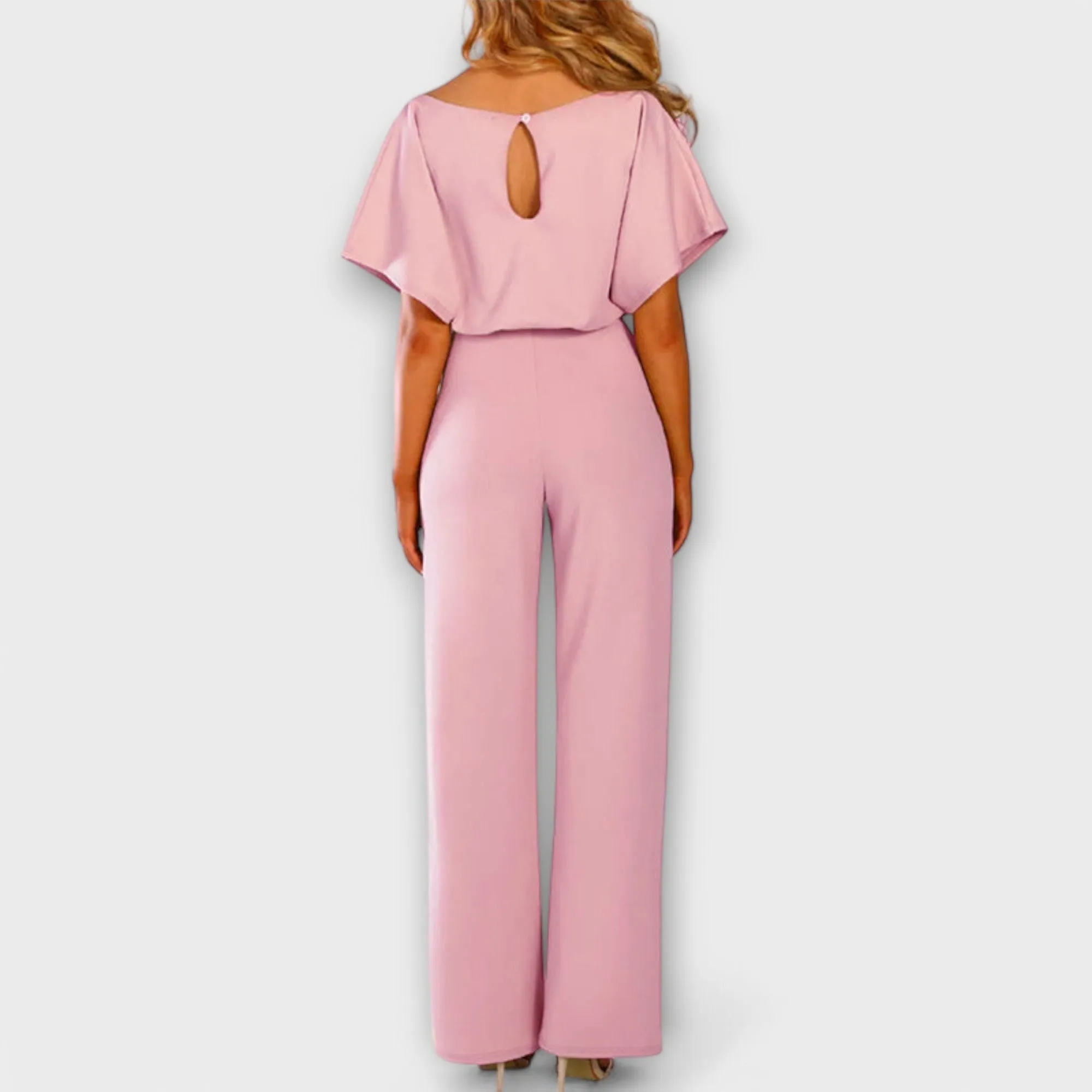 Marlowe  Wide-Leg Belted Jumpsuit