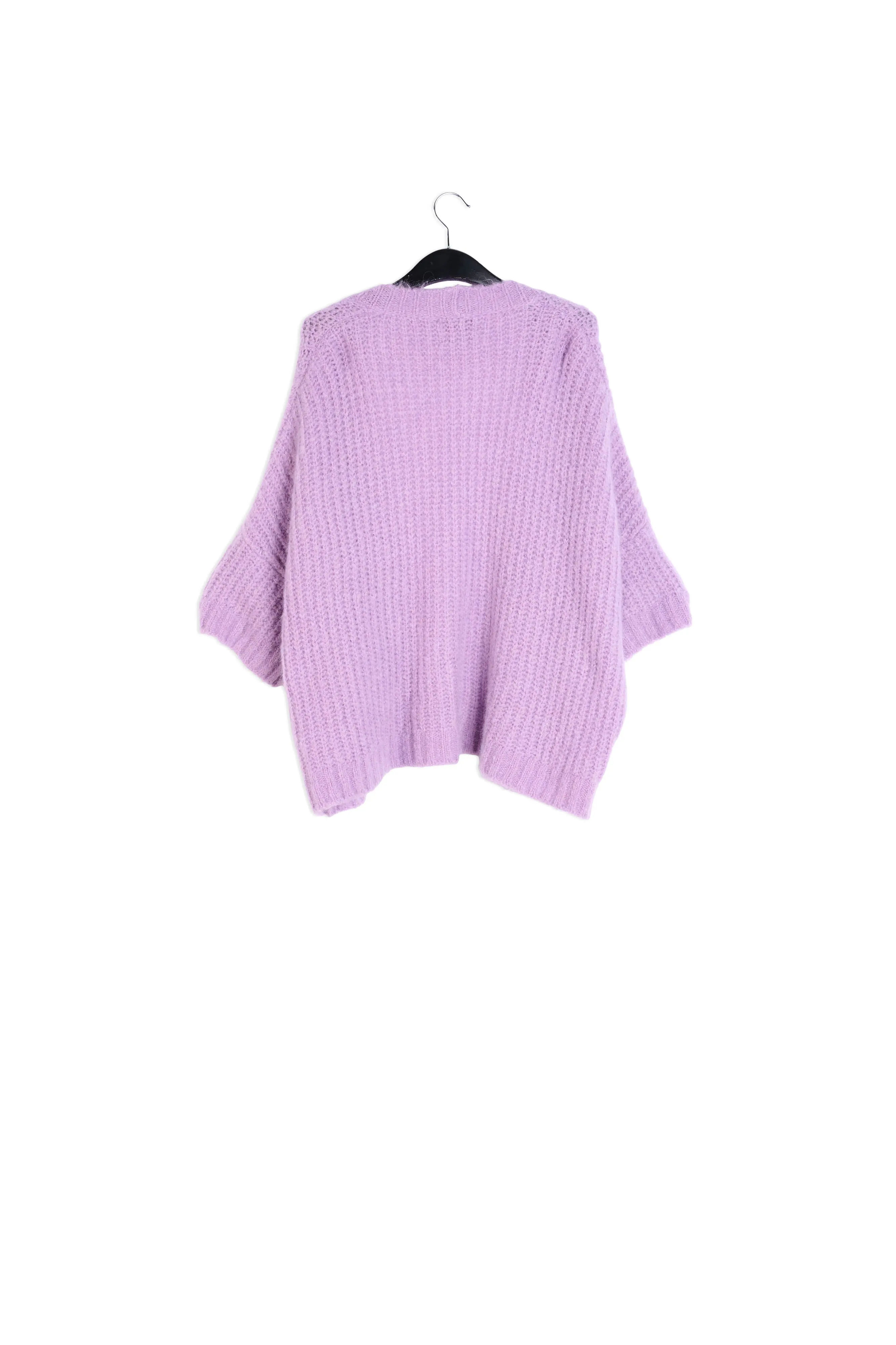Mauve boxy cut cardigan