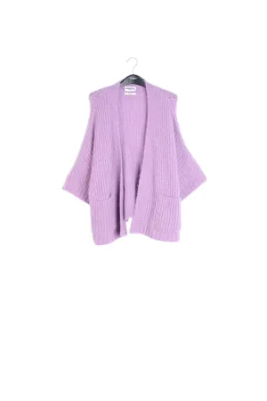 Mauve boxy cut cardigan