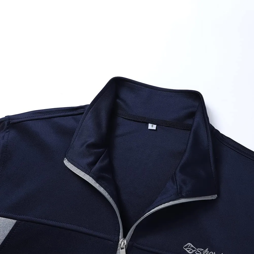 Men's Casual Athletic Tracksuit Long Sleeve Sweatsuit Set Full Zip Running Jacket and Pants 2 Piece Outfits
