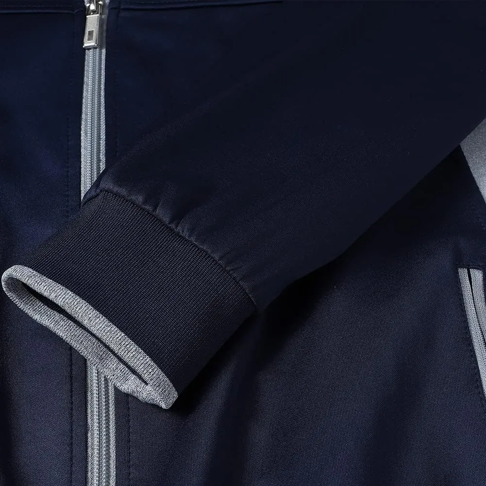 Men's Casual Athletic Tracksuit Long Sleeve Sweatsuit Set Full Zip Running Jacket and Pants 2 Piece Outfits
