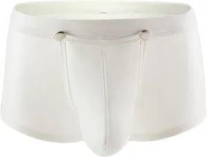 Men's Shiny Metallic Boxer Shorts Low Rise Sexy Briefs Bulge Pouch Trunks Imtation Patent Leather Underwear