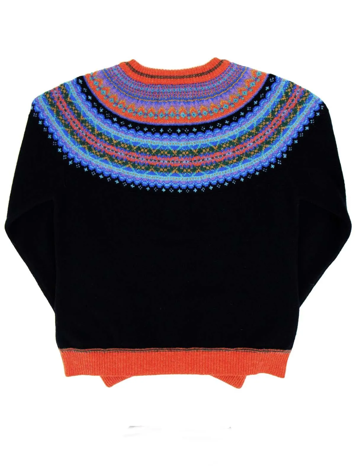 Merino Lambswool Alpine Cardigan in Enchanted Black