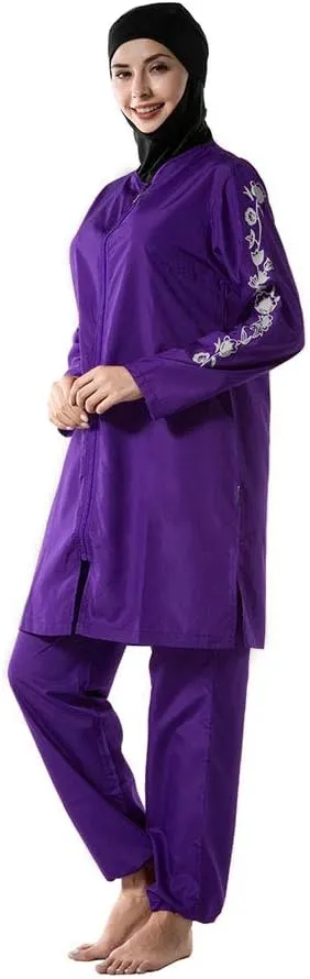 Modest Muslim Swimwear for Women Girls Full Cover Islamic Hijab Sportswear Suit