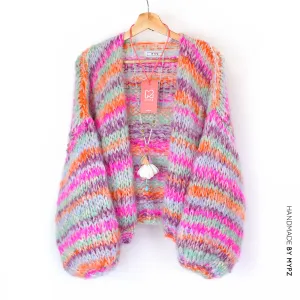 MYPZ Short Chunky Mohair Cardigan Bay