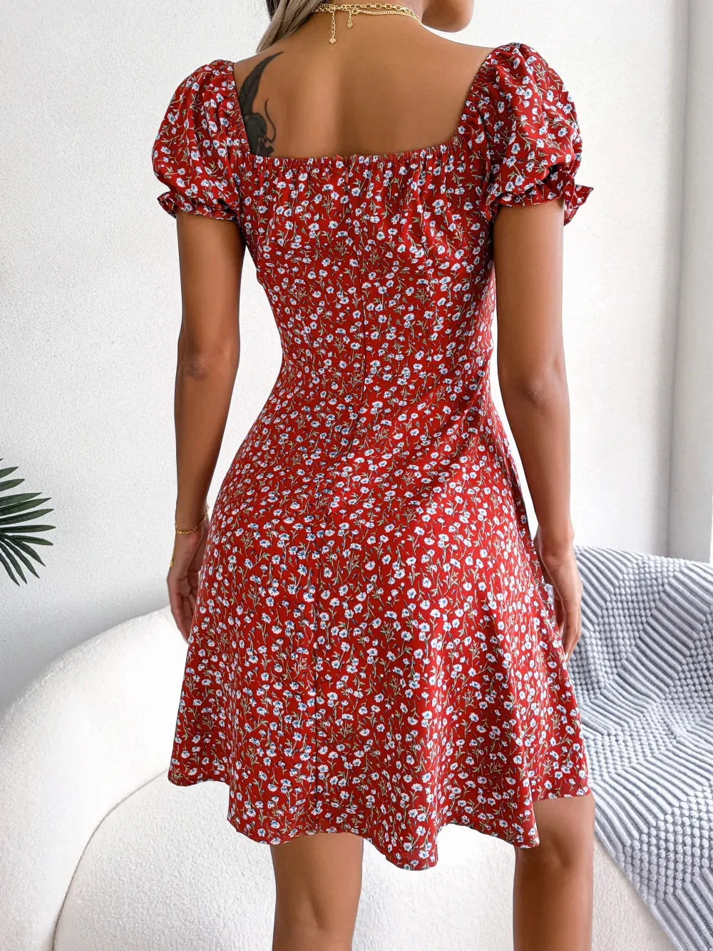 Nora | Feminine A-Line Floral Dress