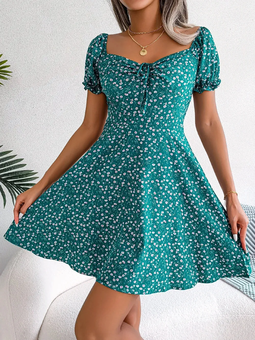 Nora | Feminine A-Line Floral Dress